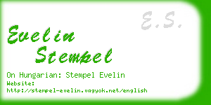 evelin stempel business card